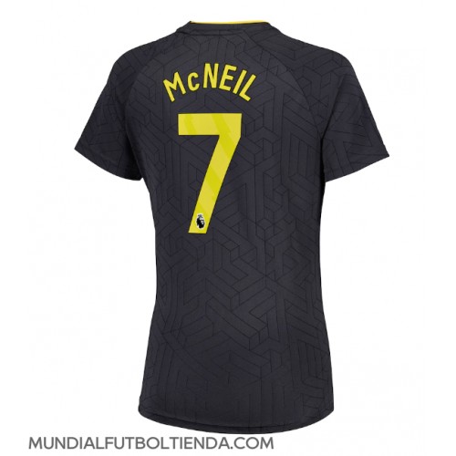 Camiseta Everton Dwight McNeil #7 Segunda Equipación Replica 2024-25 para mujer mangas cortas